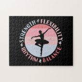 Ballerina Ballett Dancer - Mindset Values Puzzle (Horizontal)