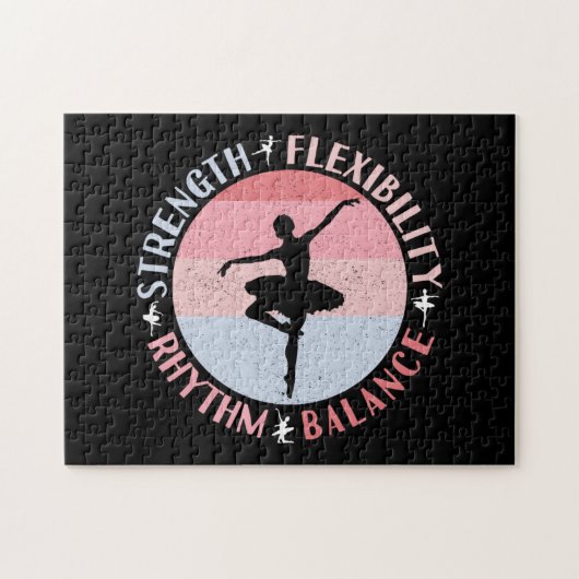 Ballerina Ballett Dancer - Mindset Values Puzzle (Horizontal)