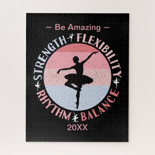 Ballerina Ballett Dancer - Mindset Values Puzzle (Vertikal)