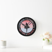 Ballerina Ballett Dancer - Mindset Values Runde Wanduhr (Zuhause)