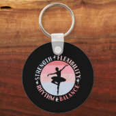 Ballerina Ballett Dancer - Mindset Values Schlüsselanhänger (Vorderseite)