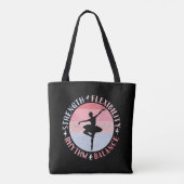 Ballerina Ballett Dancer - Mindset Values Tasche (Rückseite)