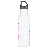 Ballerina Ballett Mädchentänzer individuelle Name Edelstahlflasche (Rückseite)