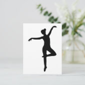 Ballerina - Ballett Postkarte (Stehend Vorderseite)
