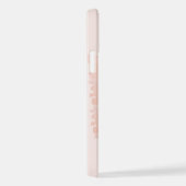 Ballerina Ballett Silhouette auf rosa Wasserfarbe iPhone Hülle (Rechte Seite)