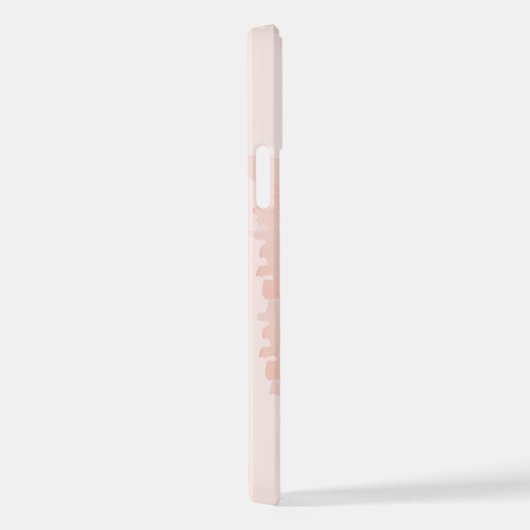 Ballerina Ballett Silhouette auf rosa Wasserfarbe iPhone Hülle (Rechte Seite)