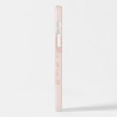 Ballerina Ballett Silhouette auf rosa Wasserfarbe iPhone Hülle (Linke Seite)