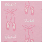 Ballerina Ballett Slippers Pink Custom Fabric Stoff (Nahaufnahme)