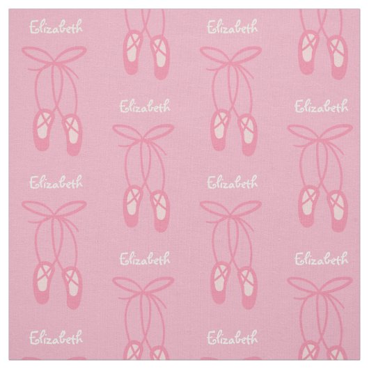 Ballerina Ballett Slippers Pink Custom Fabric Stoff (Muster)