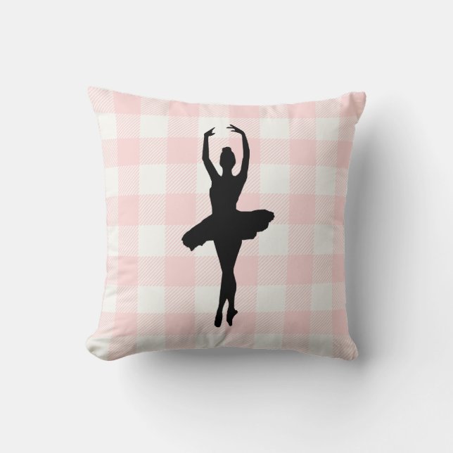 Ballerina Ballett Tänzer Throw Kissen (Vorderseite)