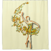 Ballerina Ballett Tänzerin Duschvorhang (Vorderseite)