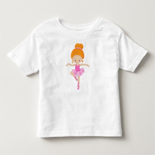 Ballerina, Ballettmädchen, Balletttanz, orangefarb Kleinkind T-shirt (Vorderseite)