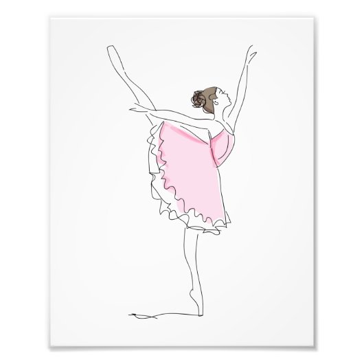 Ballerina, Ballettmädchen, Balletttänzer, Tutu, Ro Fotodruck (Vorne)