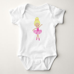 Ballerina, Ballettmädchen, Balletttänzerin, Blonde Baby Strampler