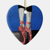 Ballerina Ballettschuhe Keramikornament (Rechts)