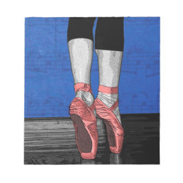 Ballerina Ballettschuhe Notizblock