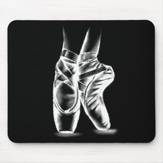 Ballerina Ballettschuhe Shirt Cool Toe Dancing Ges Mousepad (Vorne)