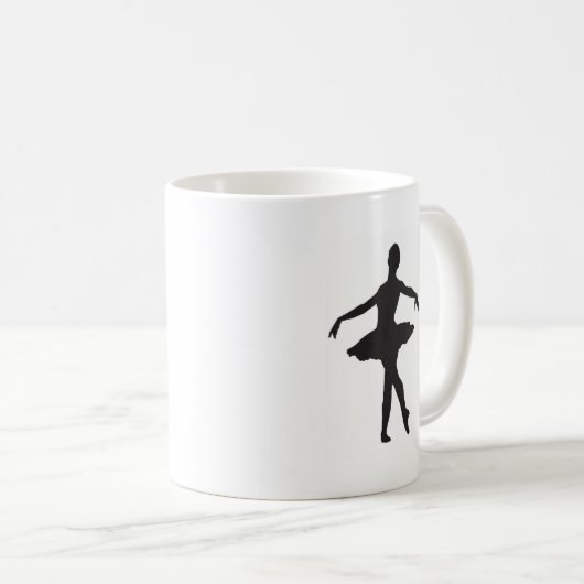 Ballerina - Balletttänzer Kaffeetasse (VorderseiteRechts)
