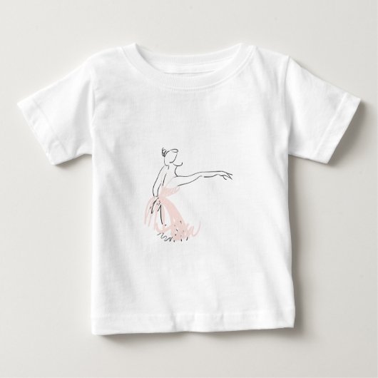 Ballerina Balletttänzerin Baby T-shirt (Vorderseite)