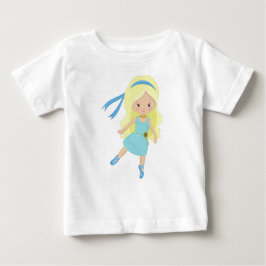 Ballerina, Balletttänzerin, Ballettmädchen, Blonde Baby T-shirt
