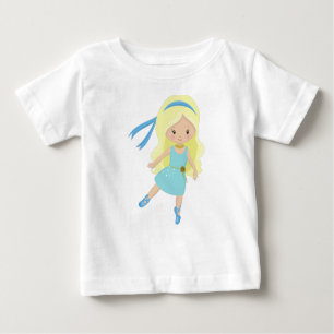 Ballerina, Balletttänzerin, Ballettmädchen, Blonde Baby T-shirt