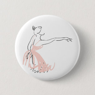 Ballerina Balletttänzerin Button