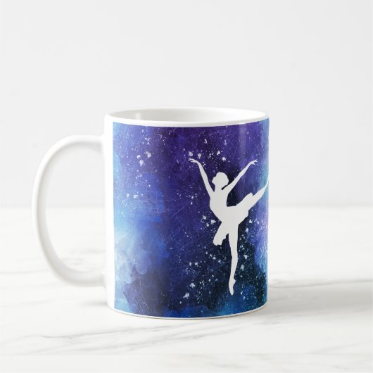 Ballerina/ Balletttänzerin Kaffeetasse (Links)