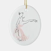Ballerina Balletttänzerin Keramikornament (Rechts)
