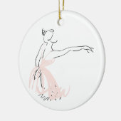 Ballerina Balletttänzerin Keramikornament (Links)