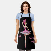 Ballerina Balletttänzerin mit Handventilator Schürze (Getragen)