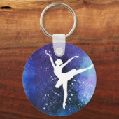 Ballerina/Balletttänzerin Schlüsselanhänger (Vorderseite)