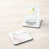 Ballerina Balletttänzerin Untersetzer (Rechte Seite)