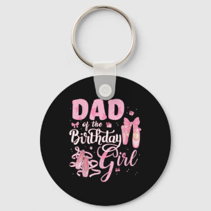 Ballerina Bday Dance Vater der Geburtstagskarte Schlüsselanhänger