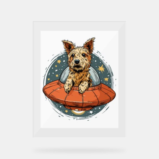 Ballerina Beagle - Funny Dog Dance Acrylschild (Vorderseite)