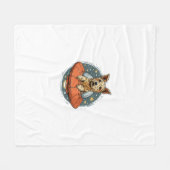 Ballerina Beagle - Funny Dog Dance Fleecedecke (Vorderseite (Horizontal))