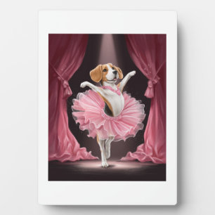 Ballerina Beagle � Lustiger Hundetanz Fotoplatte