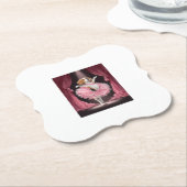 Ballerina Beagle � Lustiger Hundetanz Untersetzer (angewinkelt)