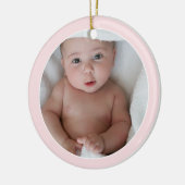 Ballerina Bear | Baby Girl First Christmas Foto Keramik Ornament (Links)