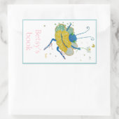 Ballerina Bee Buchzeichen Rechteckiger Aufkleber (Tasche)