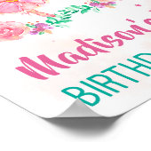 Ballerina Begrüßung Party signieren Ballet Girl Po Poster (Ecke)