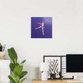 Ballerina Berühren der Sterne Poster (Heimbüro)