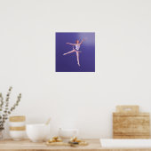 Ballerina Berühren der Sterne Poster (Küche)