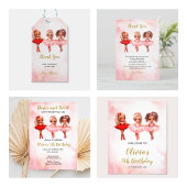 Ballerina Birthday Begrüßungszeichen, Ballet Party Fotodruck