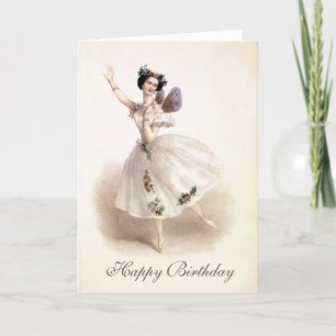 Ballerina Birthday Card Karte
