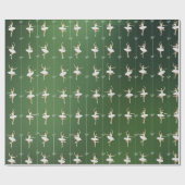 Ballerina Birthday Chrismas Wrapping Paper Geschenkpapier (Flach)