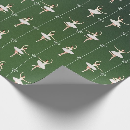 Ballerina Birthday Chrismas Wrapping Paper Geschenkpapier (Ecke)