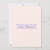 Ballerina Birthday Einladung (Rückseite)