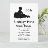 Ballerina Birthday Einladung (Stehend Vorderseite)