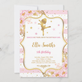 Ballerina Birthday Einladung