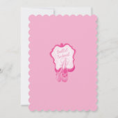 Ballerina Birthday Einladung (Rückseite)